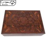 جعبه رومیزی تی بگ و تنقلات و زیر لیوانی مدل coffee کد GT65