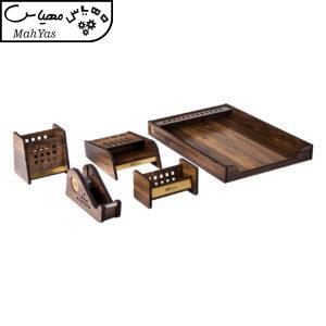 ست لوازم اداری رومیزی حال مدل V 503 مجموعه 5 عددی