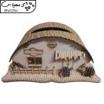 جا دستمال کاغذی چوبی رایا مدل کلبه