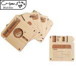 زیرلیوانی طرح فلاپی کد CO102 بسته 6 عددی