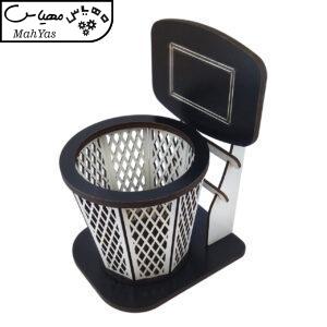 جامدادی رومیزی مهدی یار طرح سبد بسکتبال مخروطی