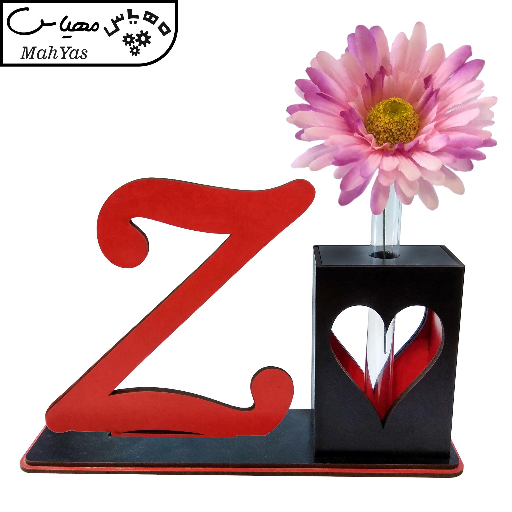 تندیس و گلدان چوبی مهدی یار مدل حرف Z