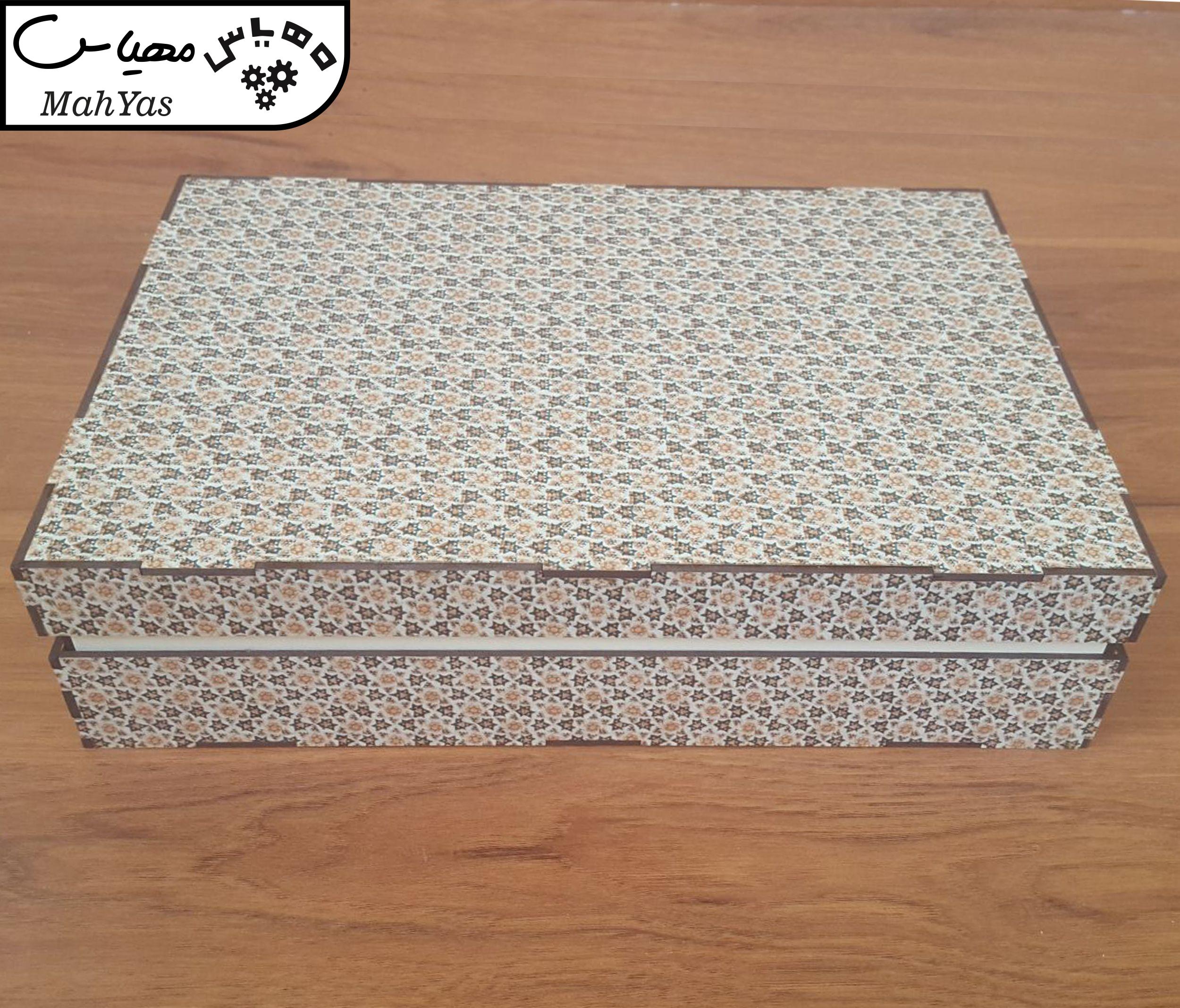 جعبه رومیزی تی بگ و تنقلات و زیر لیوانی مدل اصفهان کد KL34