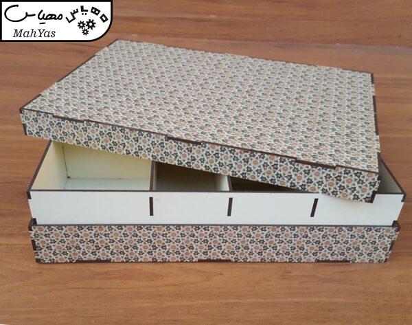 جعبه رومیزی تی بگ و تنقلات و زیر لیوانی مدل اصفهان کد KL34
