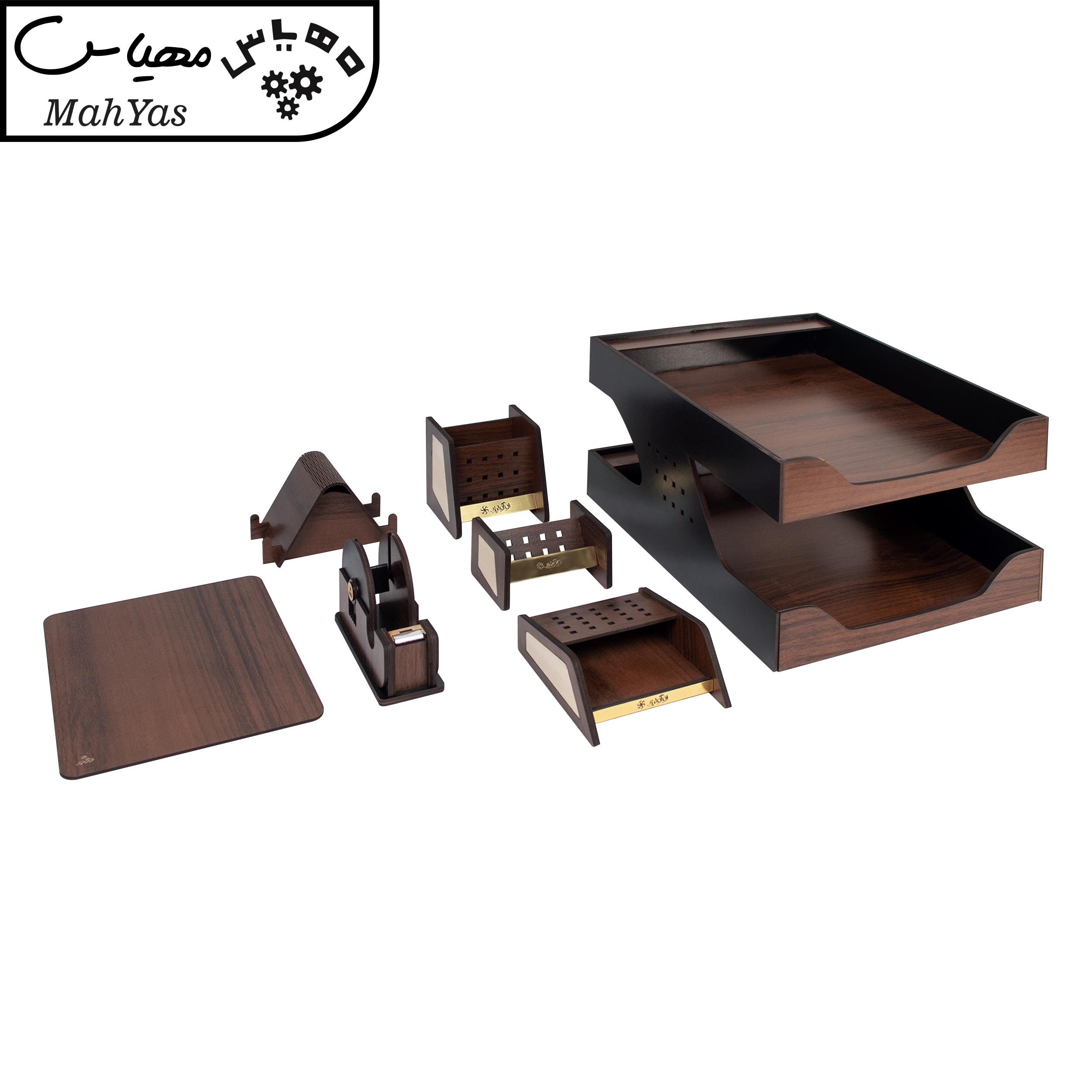 ست لوازم اداری رومیزی لوگولیزر مدل Diplomat BD مجموعه 7 عددی