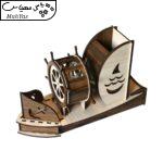 جامدادی رومیزی ای پلاس دیزاین طرح کشتی