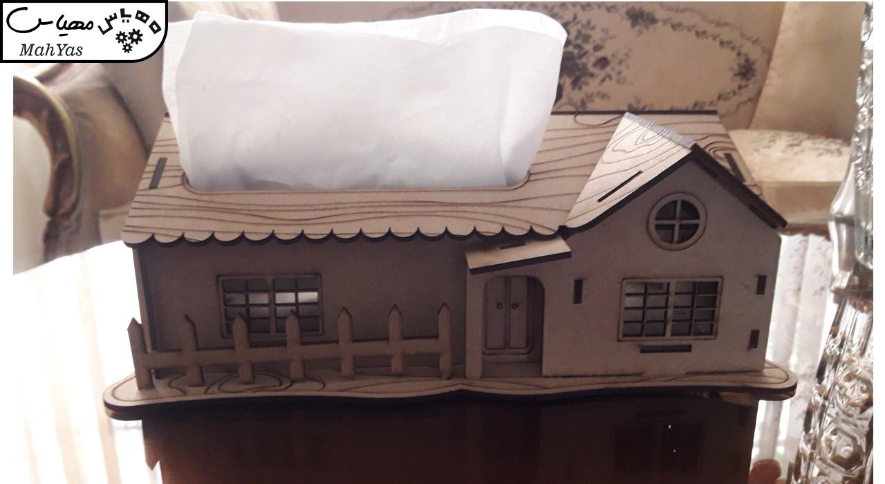 جعبه دستمال کاغذی کلبه مدل Dt-1431