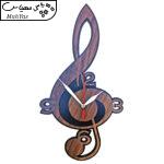 ساعت دیواری مدل آوا طرح کلید سل