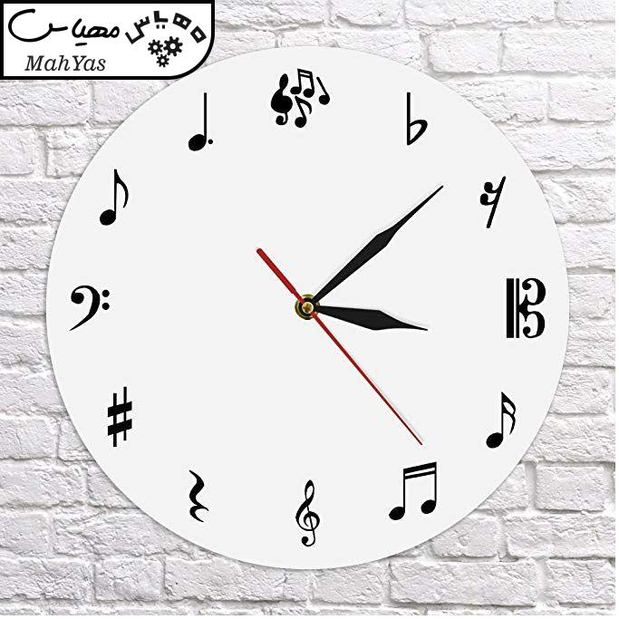 ساعت دیواری دکونوشاپ طرح موسیقی