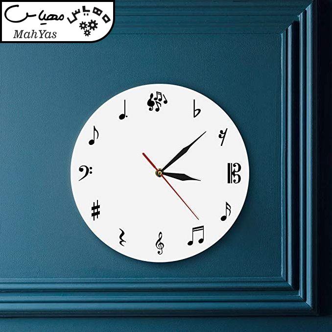 ساعت دیواری دکونوشاپ طرح موسیقی