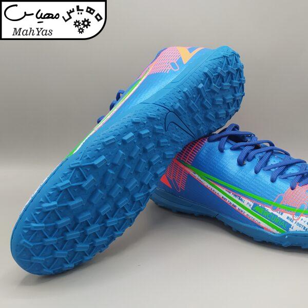 کفش فوتبال مردانه مدل یاس چمن مصنوعی 2022 رنگ آبی