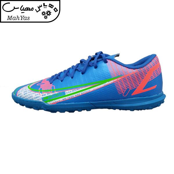 کفش فوتبال مردانه مدل یاس چمن مصنوعی 2022 رنگ آبی