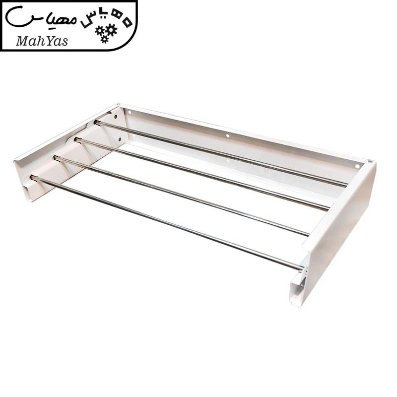 بند رخت دیواری مهیاس 70 سانتی متری مدل ProMax (4 میله استیل ضد زنگ)